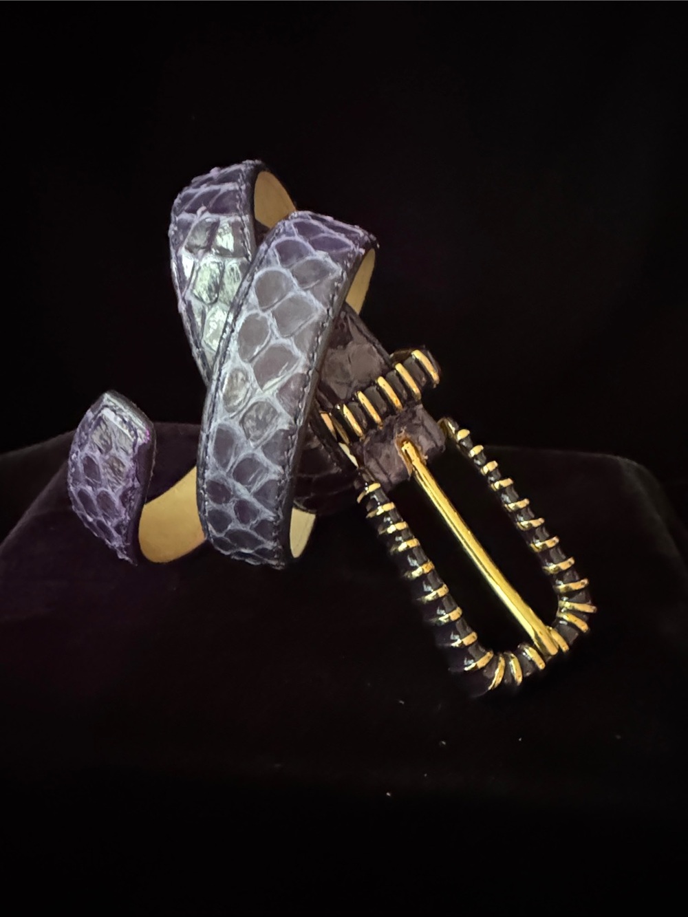 CARLISLE Genuine Snakeskin Belt